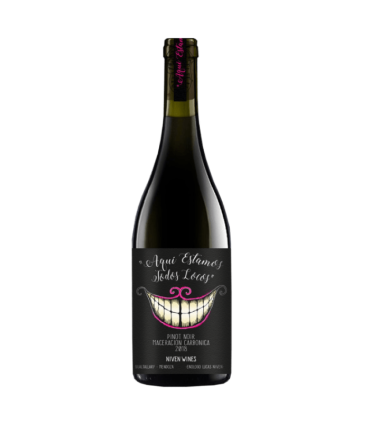 Vino Pinot Noir Aqui Estamos Todos Locos 750 Ml.