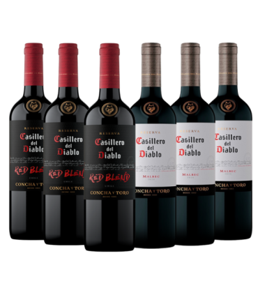 Vino Casillero Del Diablo Mix Caja X6